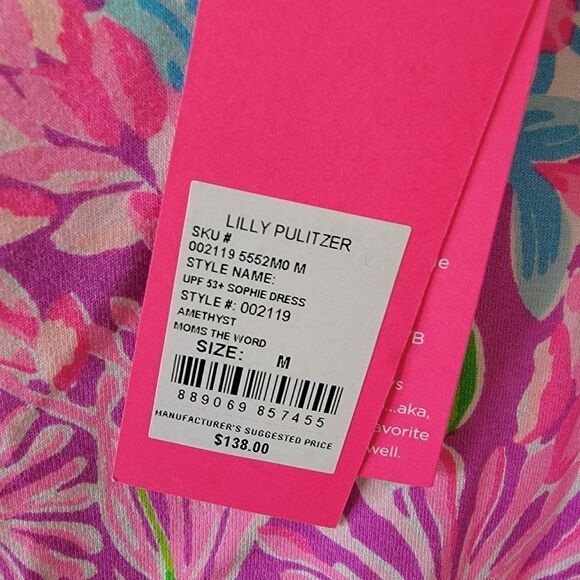 NWT Lilly Pulitzer Sophie Dress Moms the Word - Sizes M - Picture 8 of 9